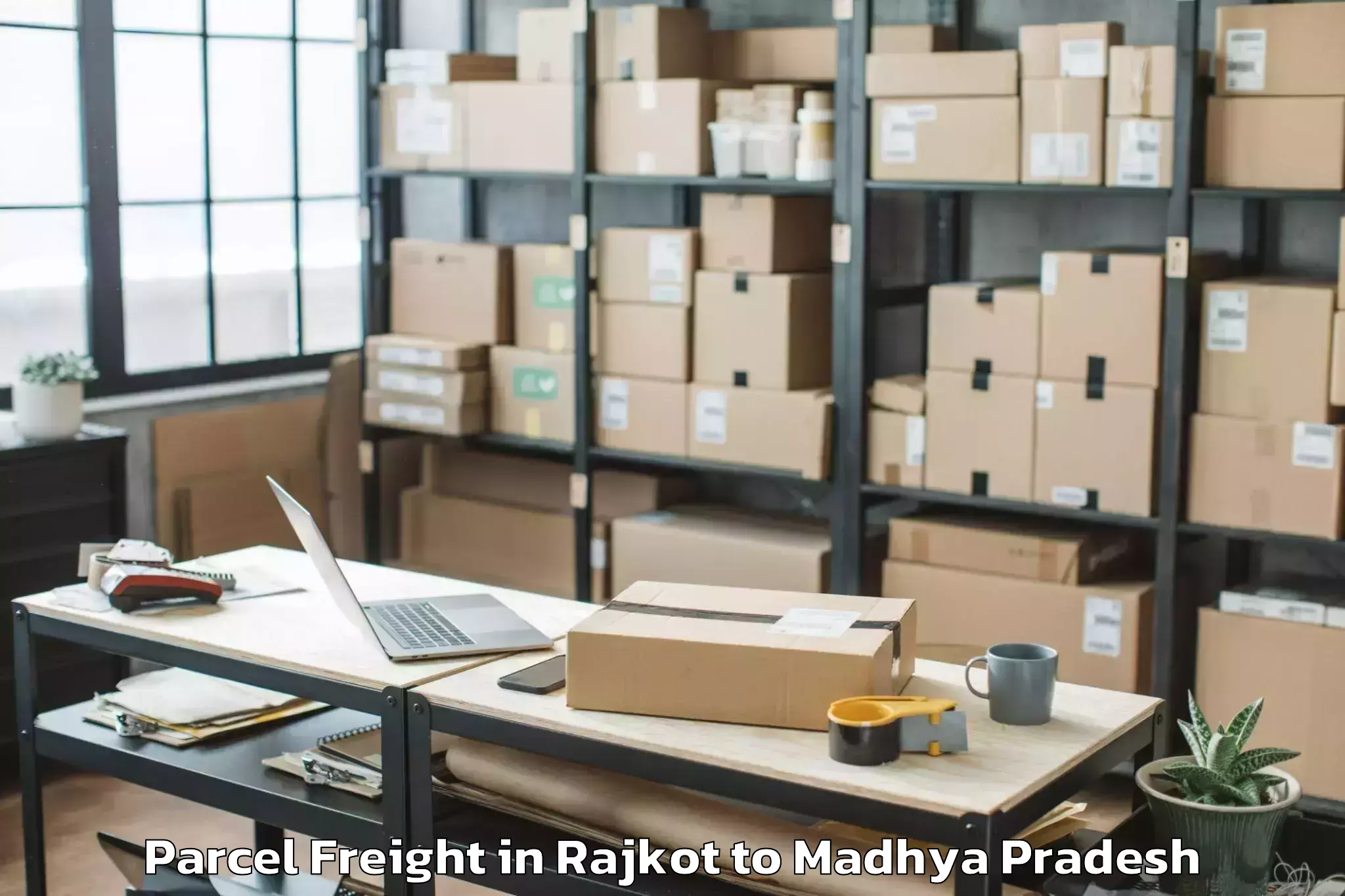 Affordable Rajkot to Chicholi Parcel Freight